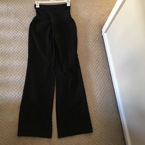 Black maternity dress pants