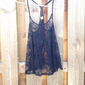 H&M Black Lace Tank