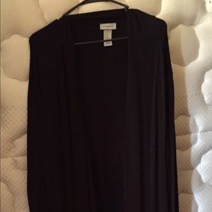 Black cardigan sweater. Worn a couple of times.