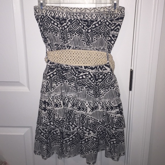 SOLD Belted Mini Dress✨ - Picture 2 of 3