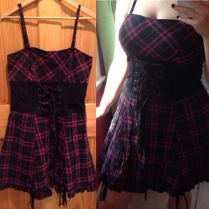 Plaid Corset Dress