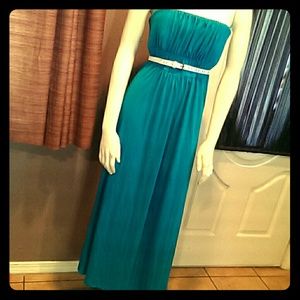 Teal maxi dress