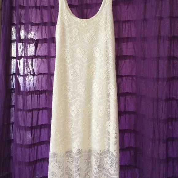white lace maxi dress Nordstrom size S