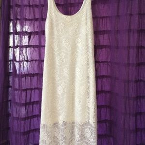 white lace maxi dress Nordstrom size S