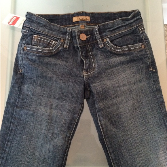 NORDSTROM SEE THRU SOUL BOOTCUT VINTAGE WASH JEANS - Picture 2 of 4