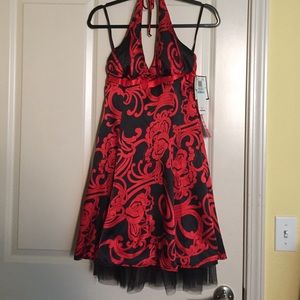 BRAND NEW Morgan & Co retro halter dress