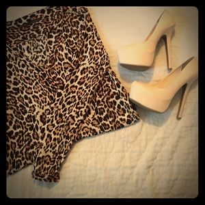 Just fab tan high heels