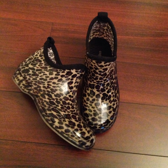 Capelli New York Leopard Jelly Ankle Rain Boots