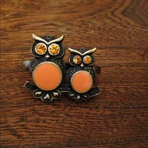 Double owl ring