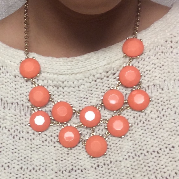 Coral statement necklace