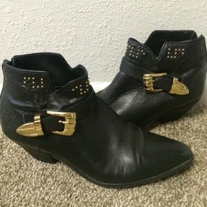 Vintage Black Booties