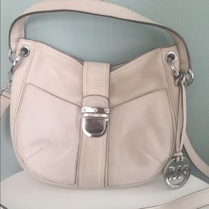 Michael Kors leather vanilla white shoulder bag