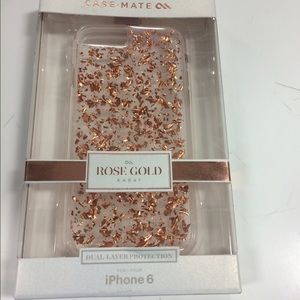 iPhone 6! Case-mate, Rose gold case!