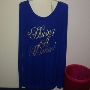 Juicy couture blue long sleeve shirt