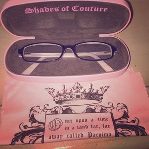 Juicy Couture Glasses Frames, Case and Cloth