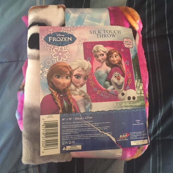 Frozen silk fleece throw