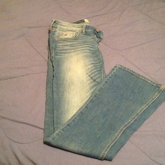 Hollister boot cut jeans!