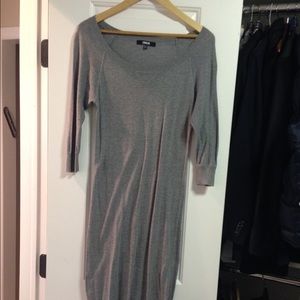 Grey midi dress