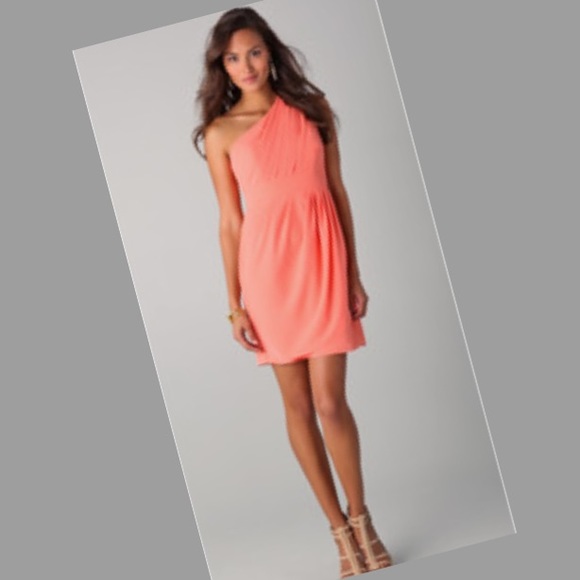 Peach Shoshanna dress