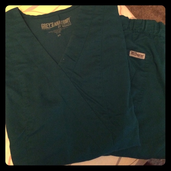 Grey's Anatomy Scrub Top and Bottoms