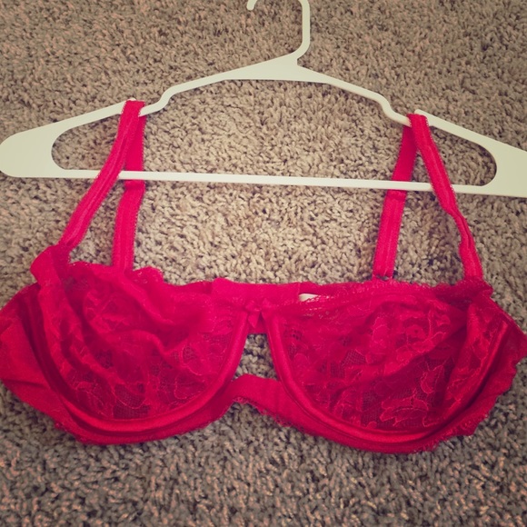 Victoria Secret Red Lace Bra