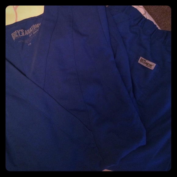 Grey's Anatomy Scrub Top and Bottoms