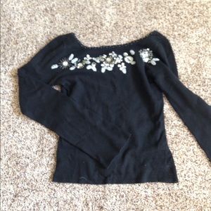 Charming jeweled sweater