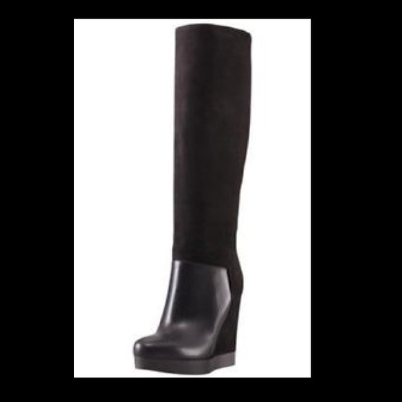 ✖️SOLD✖️Vince Vivian Leather & Nubuck Wedge Knee H