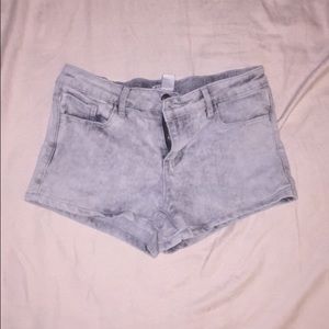 Light wash high waisted shorts