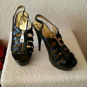 MICHAEL Michael Kors black platform heels