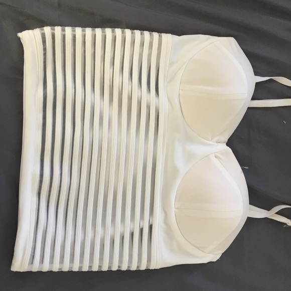 White crop top