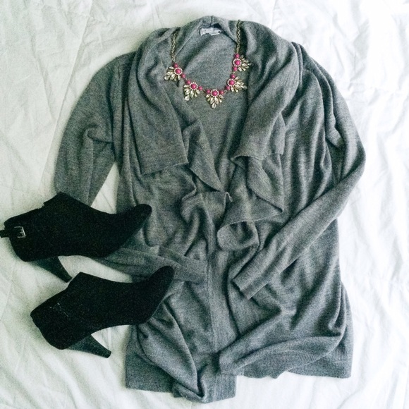 New York & Company Sweaters - Soft Grey Cardigan