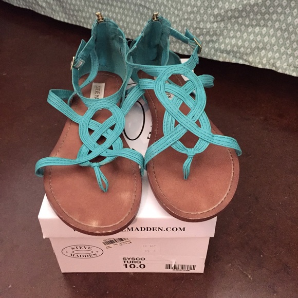 Steve Madden turquoise sandals