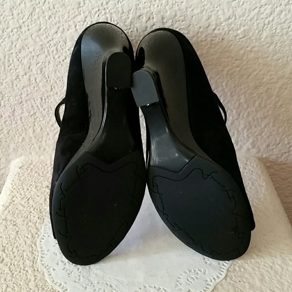 Franco Sarto black suede wedge - Picture 4 of 4