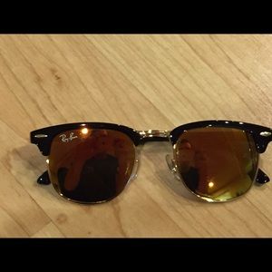 Rayban Clubmaster Sunglasses yellow and black