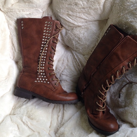 Studded boots
