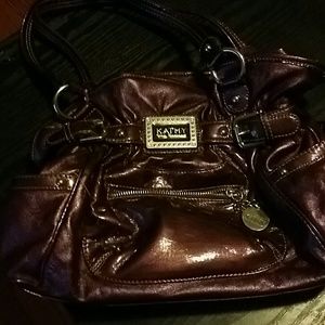 Kathy van zeeland plum purse