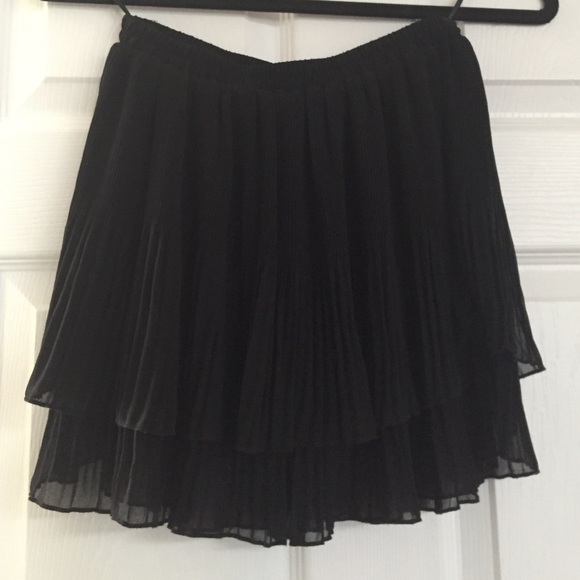 Urban Outfitters Black Ruffle Skirt Ecote brand