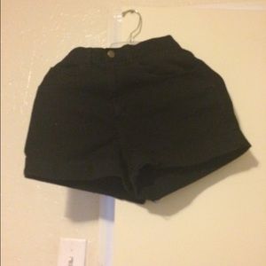 American apparel black shorts