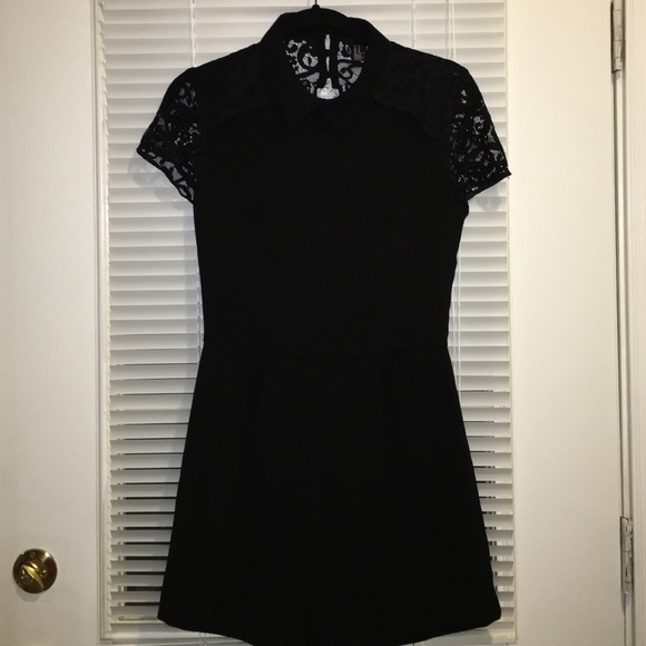 Black Lace Romper