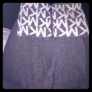 Dark/ light gray Michael Kors gloves