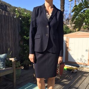 J. Crew navy cotton suit 4