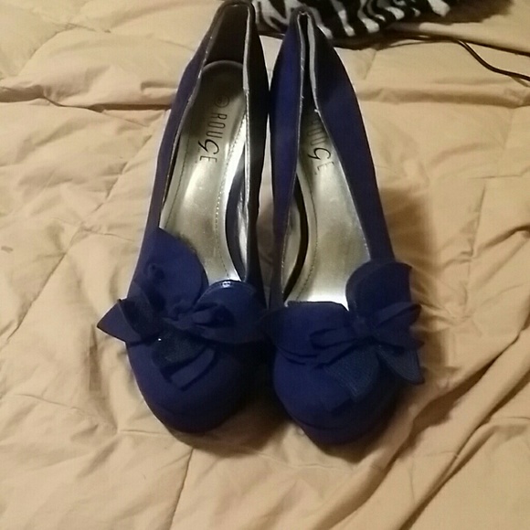 Royal blue stilettos