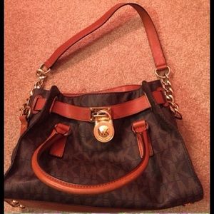 Brown MK Hamilton Bag