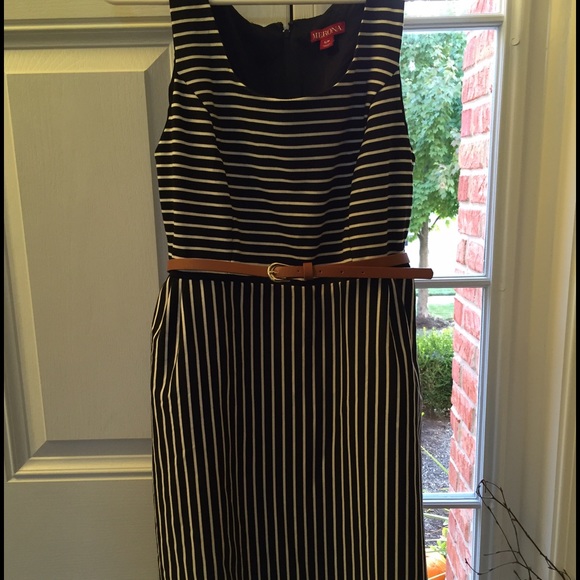 NWOT tags, never worn black and white dress