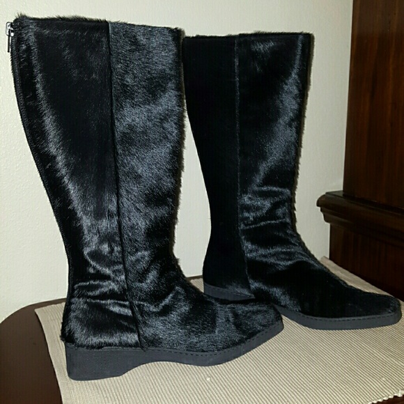 Salvatore Ferragamo calf hair boots