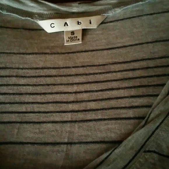 Cabin grey shirt sleeved  striped top - Picture 2 of 3