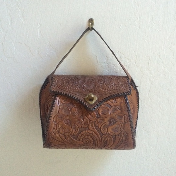 Handbags - Handcrafted, etched genuine leather purse