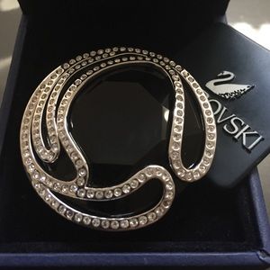 Swarovski Black Ring with Mini Diamonds