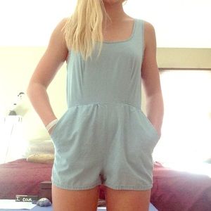 Denim Romper